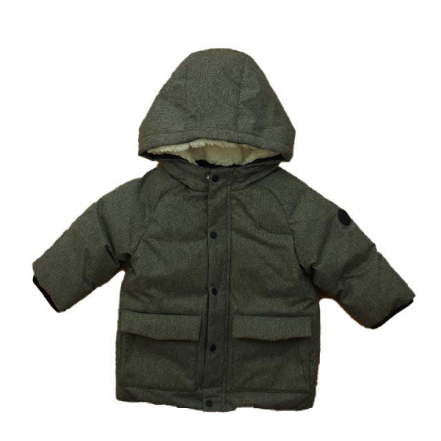 Jacadi Boys Gray Winter Coat Size: 18 Months