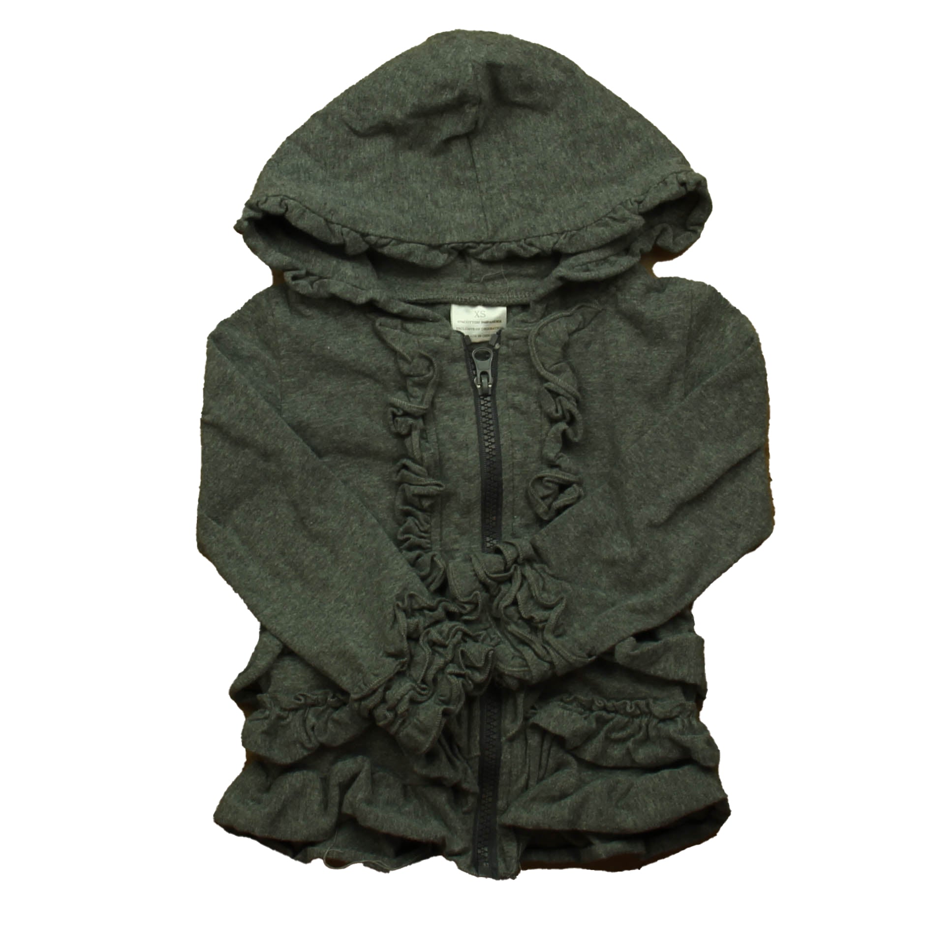 Unknown Brand Girls Gray Hoodie Size: 2-3T Gray