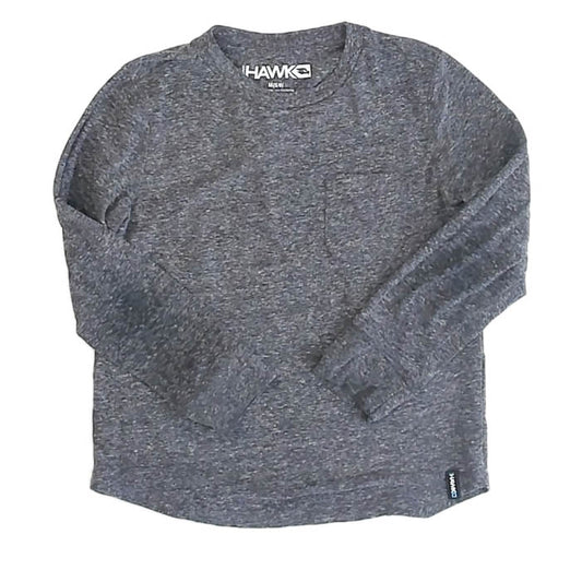 Hawk Boys Gray Long Sleeve T-Shirt Size: 5-6 Years Gray