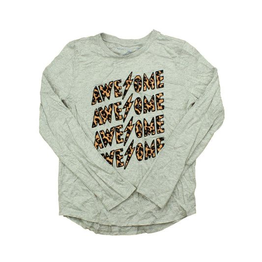 Rockets Of Awesome Girls Gray Long Sleeve T-Shirt Size: 14 Years Gray