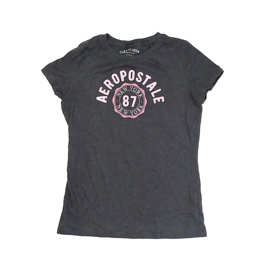 Aeropostale Girls Gray T-Shirt Size: Junior Large Gray