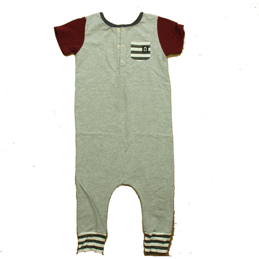 Rags Boys Gray Romper Size: 2T Gray