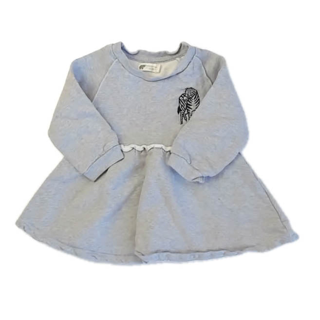 Monica & Andy Girls Gray Dress Size: 2T Gray