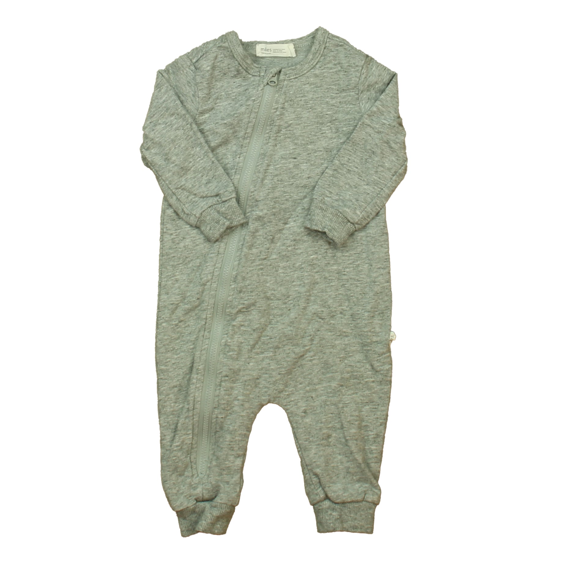 Miles Boys Gray 1-piece footed Pajamas Size: 6 Months Gray
