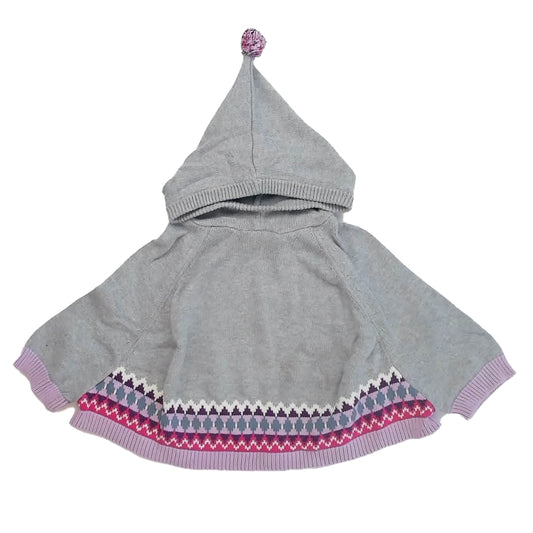 Gymboree Girls Gray Poncho Size: 18-24 Months Gray