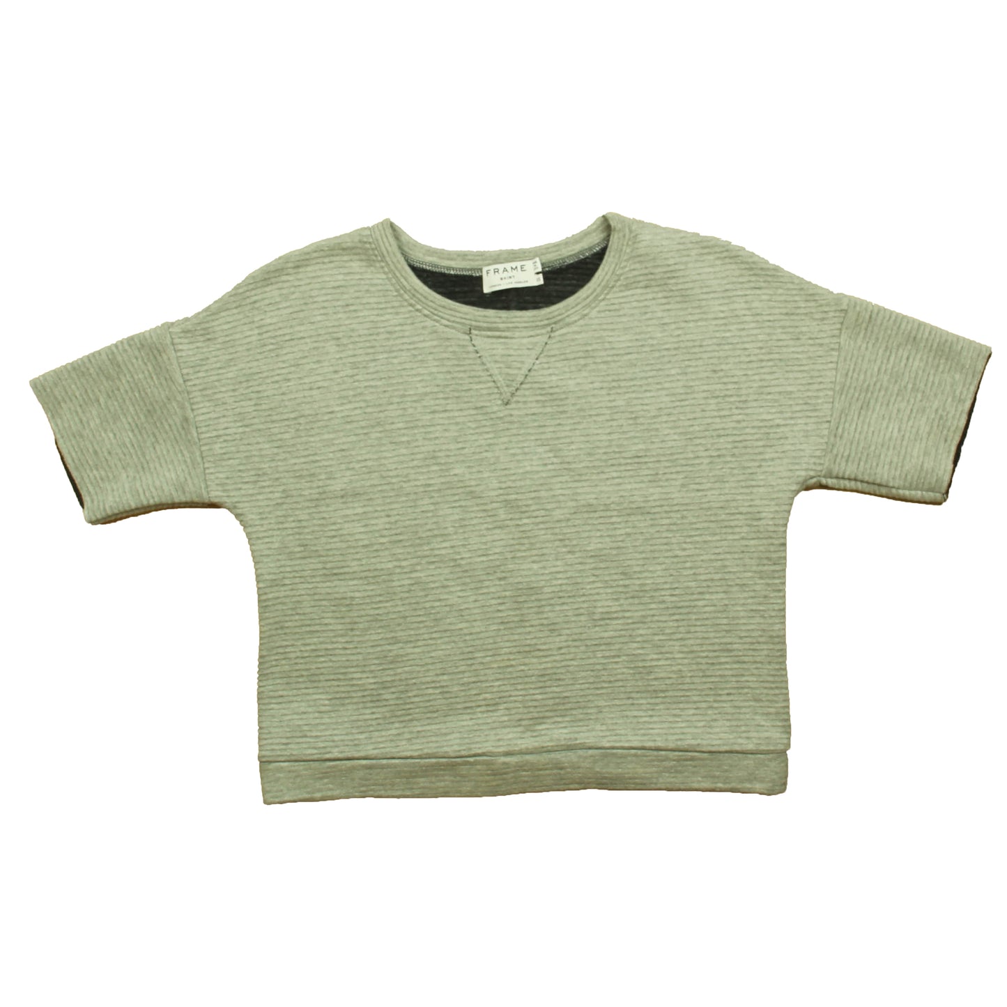 Frame Girls Gray Short Sleeve Shirt Size: Womens XS Gray
