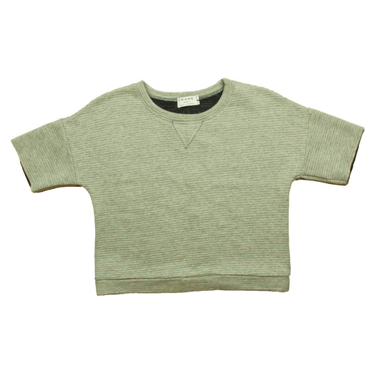 Frame Girls Gray Short Sleeve Shirt Size: Womens XS Gray