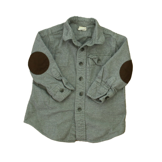 Crewcuts Boys Gray Button Down Long Sleeve Size: 2T