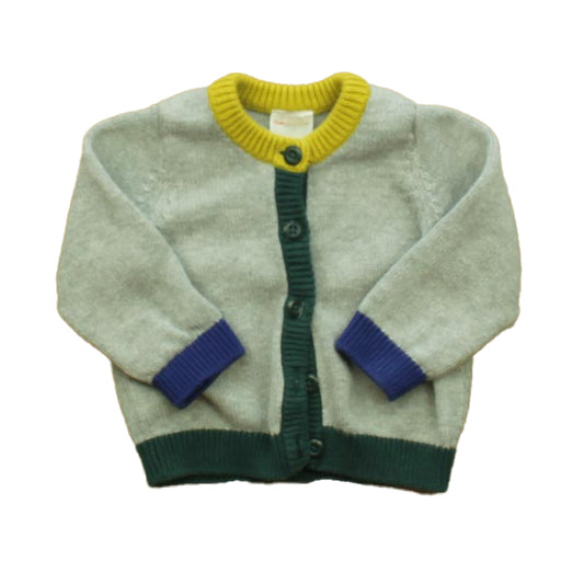 Hanna Andersson Boys Gray Cardigan Size: 12-18 Months