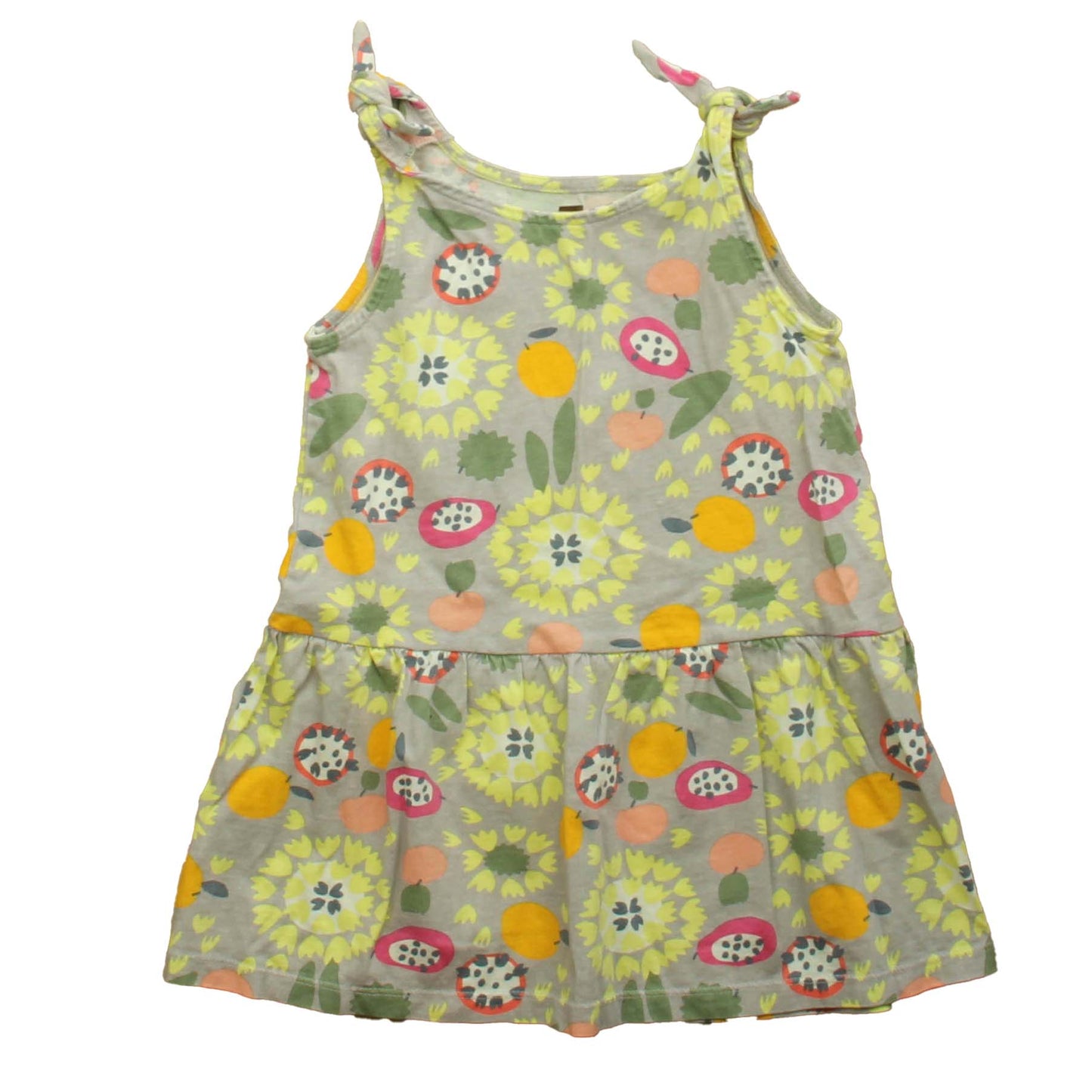 Tea Girls Gray Dress Size: 3T