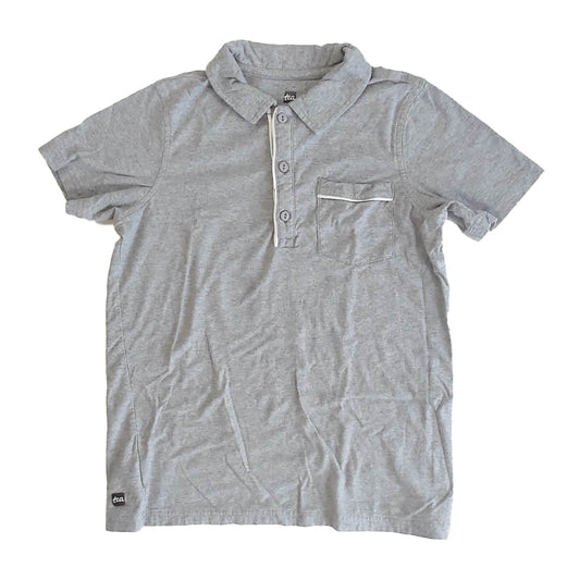 Tea Collection Boys Gray Polo Shirt Size: 12 Years Gray