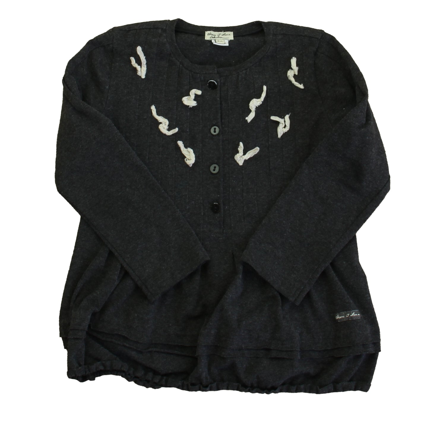 Eliane Et Lena Girls Gray Long Sleeve Shirt Size: 4T Gray