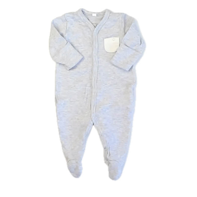 Mori Boys Gray Long Sleeve Outfit Size: Newborn Gray
