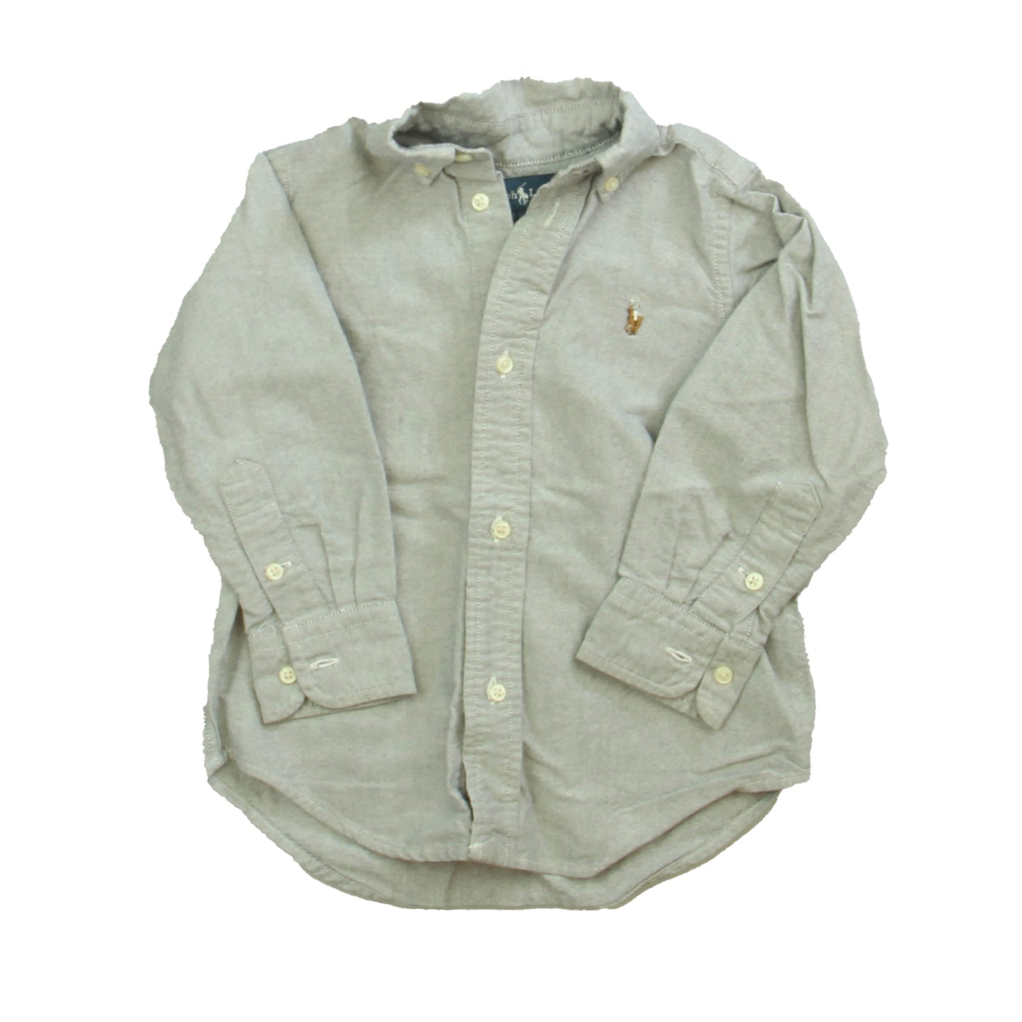 Ralph Lauren Boys Gray Button Down Long Sleeve Size: 2T