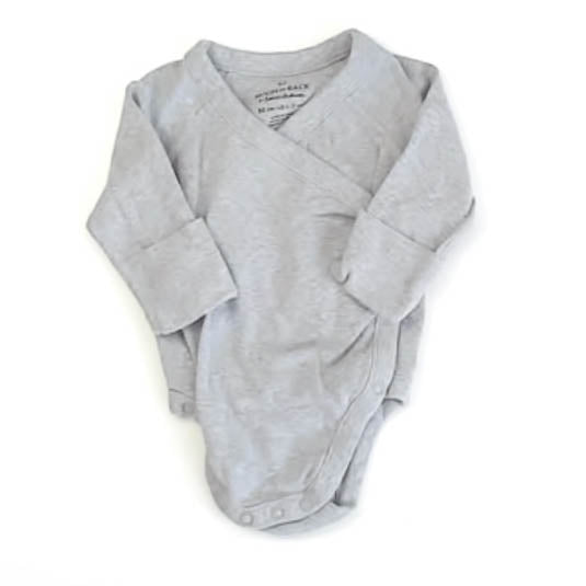 Moon And Back Boys Gray Onesie Size: 0-3 Months Gray