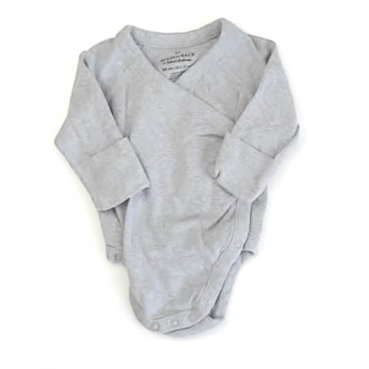 Moon And Back Boys Gray Onesie Size: 0-3 Months Gray