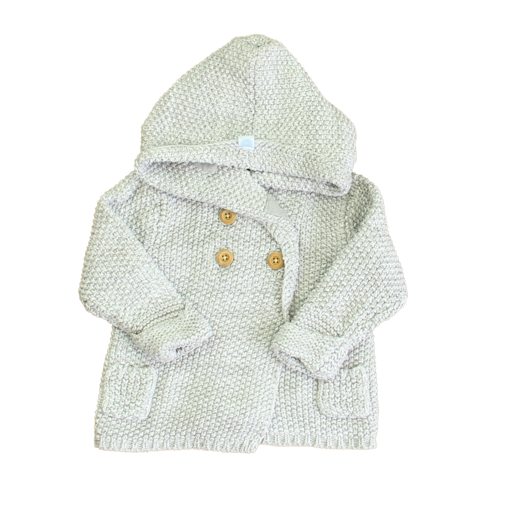 Beba Bean Unisex Gray Cardigan Size: 6-12 Months Gray