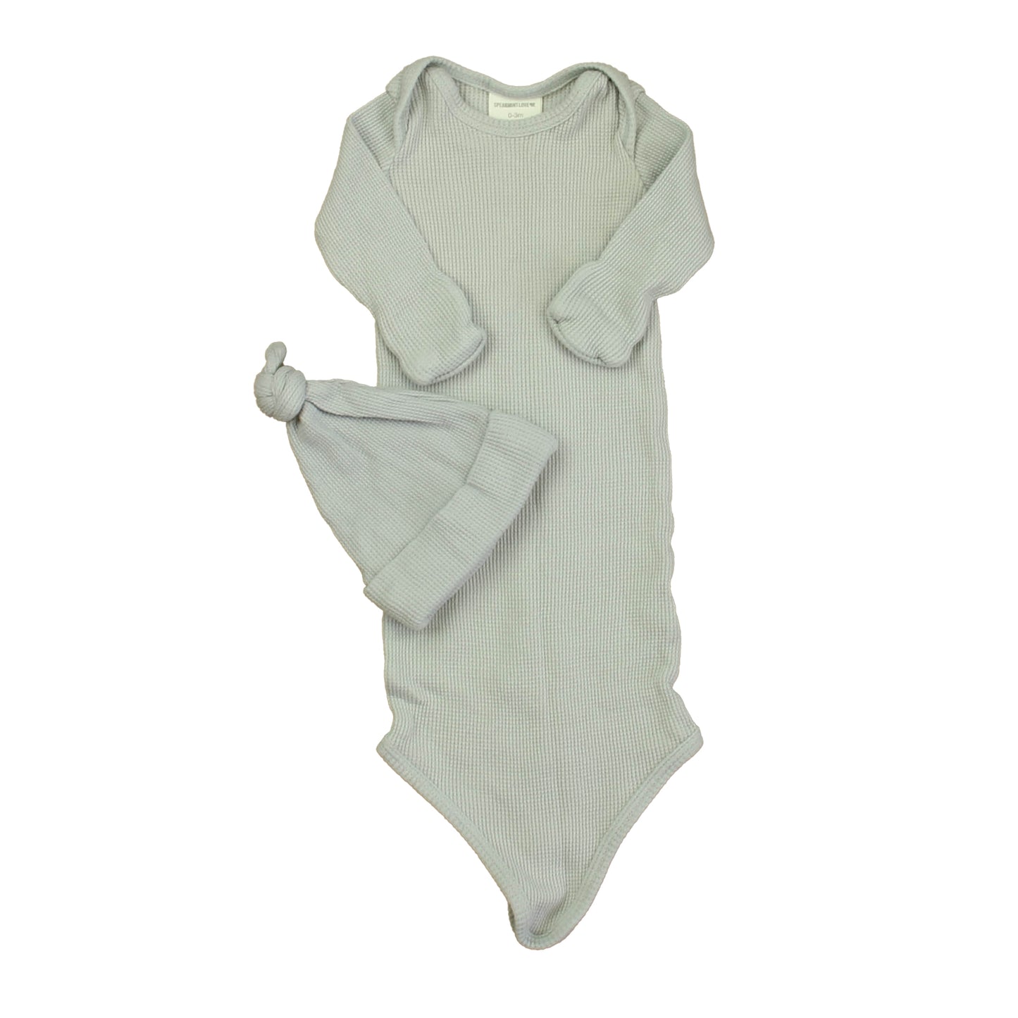 Spearmint Love Unisex Gray Nightgown Size: 0-3 Months Gray
