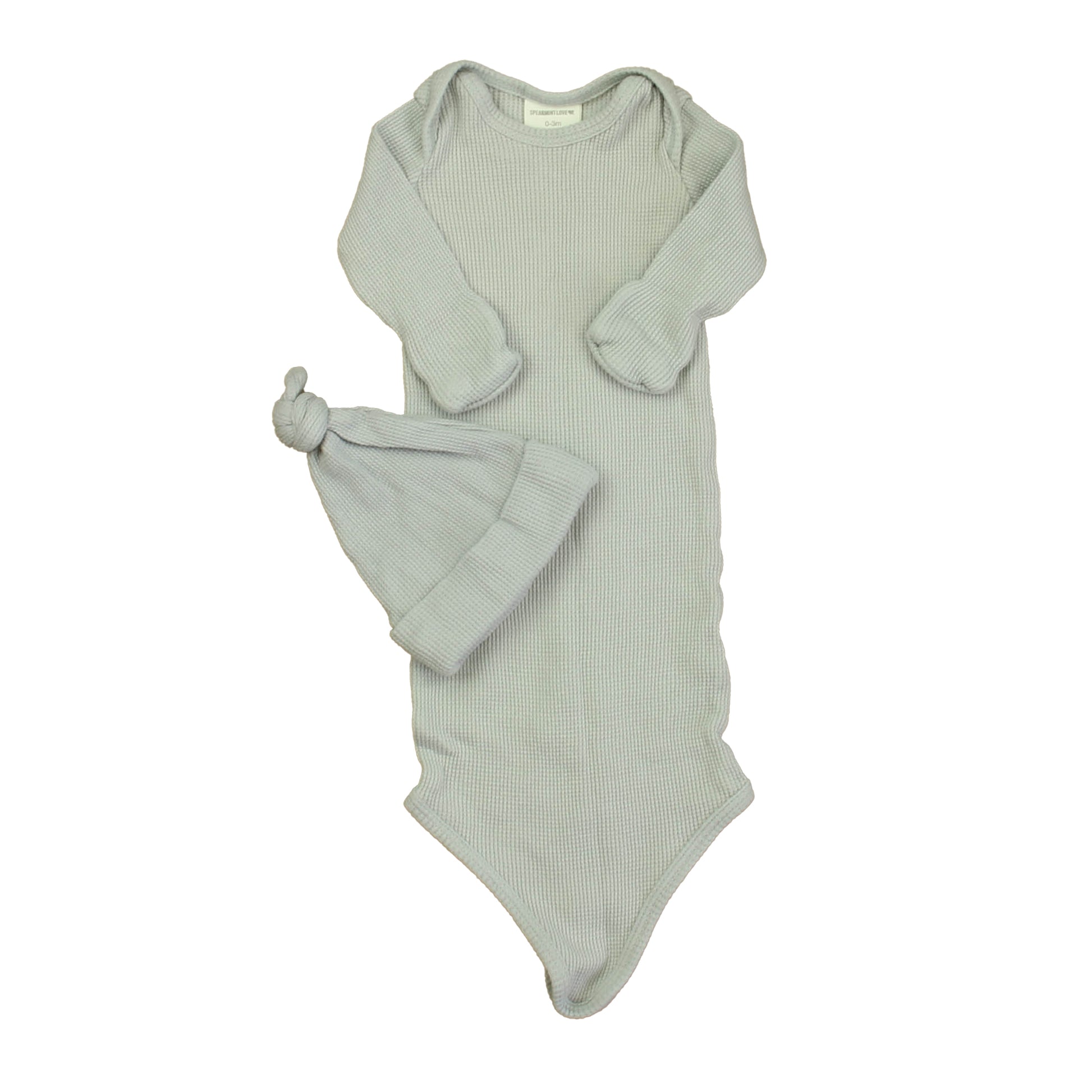 Spearmint Love Unisex Gray Nightgown Size: 0-3 Months Gray