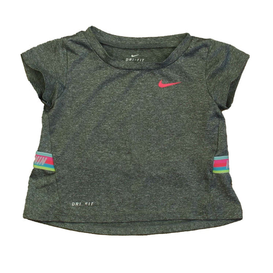 Nike Girls Gray Athletic Top Size: 24 Months Gray