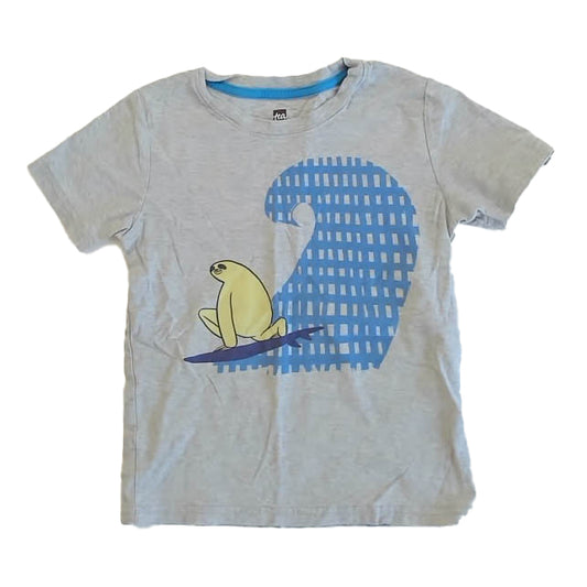 Tea Collection Boys Gray T-Shirt Size: 6 Years Gray
