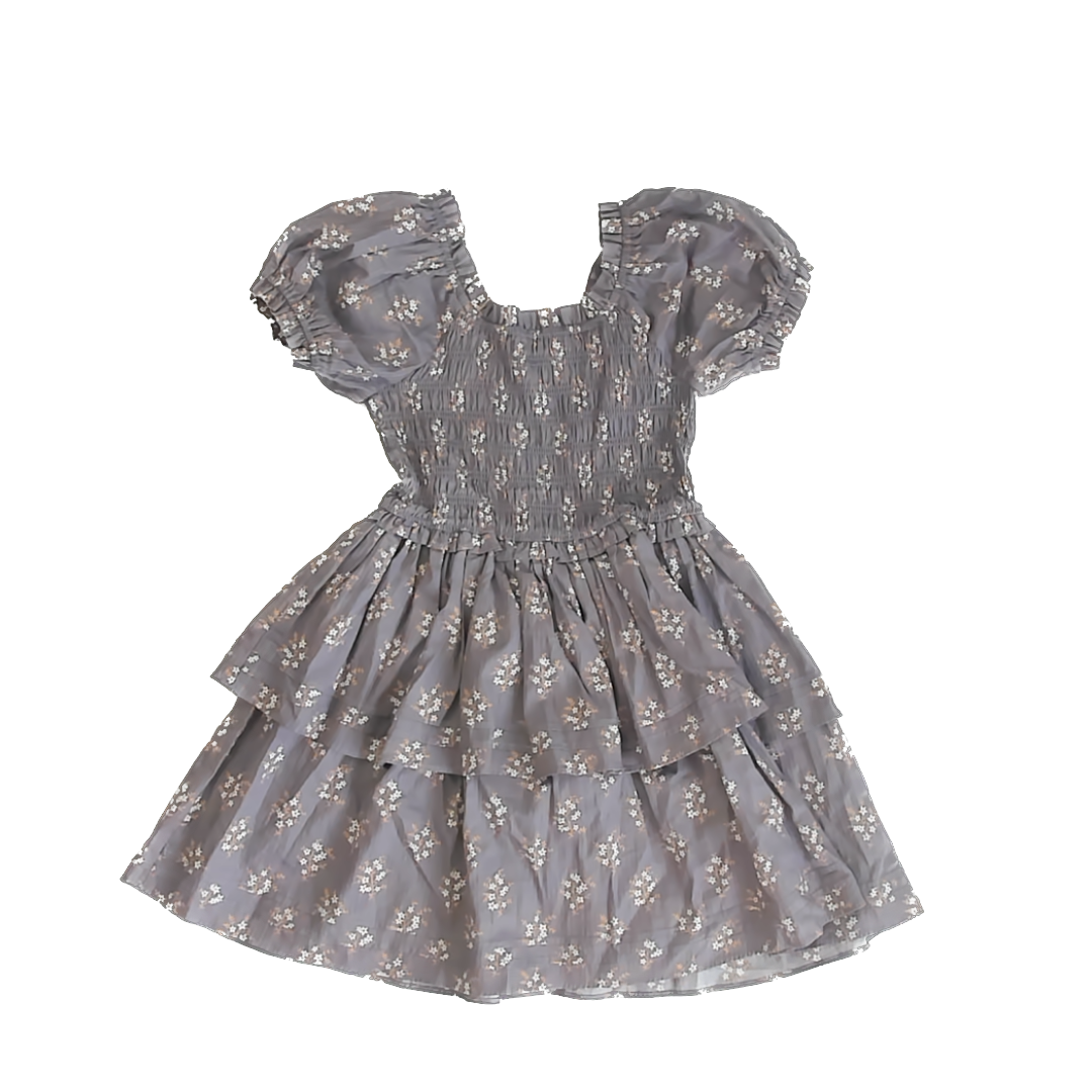 Noralee Girls Gray Dress Size: 6 Years Gray