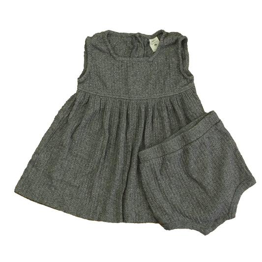 Kate Quinn Girls Gray Dress Size: 12-18 Months