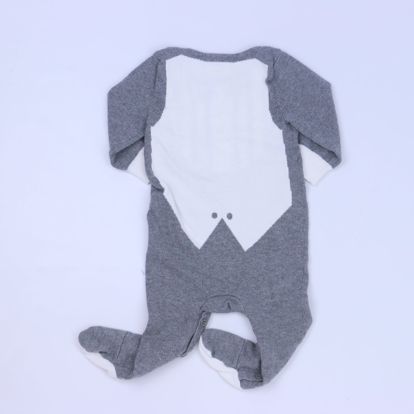 Mini Noch Organic Boys Gray Long Sleeve Outfit Size: 0-6 Months