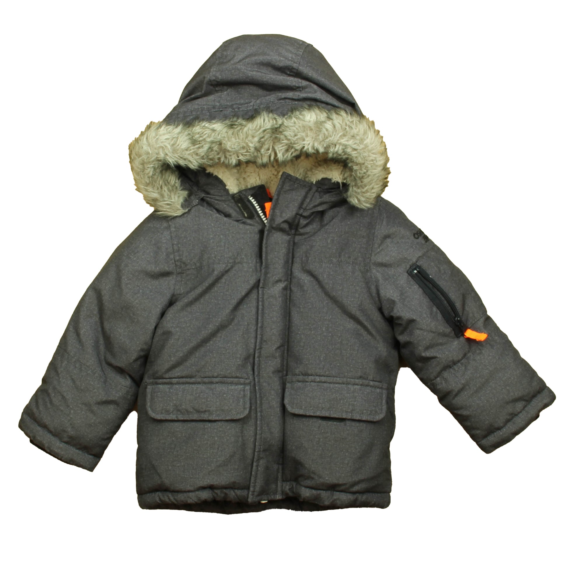 The Children's Place Boys Gray Jacket Size: 2T Gray