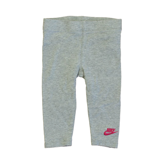 Nike Girls Gray Leggings Size: 12 Months Gray