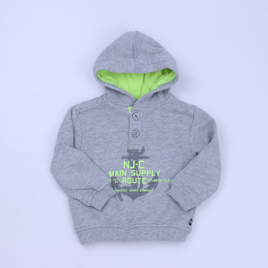 Nautica Boys Gray Hoodie Size: 18 Months Gray