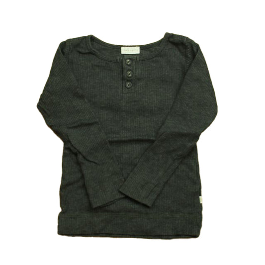 Jamie Kay Girls Gray Henley Size: 3T