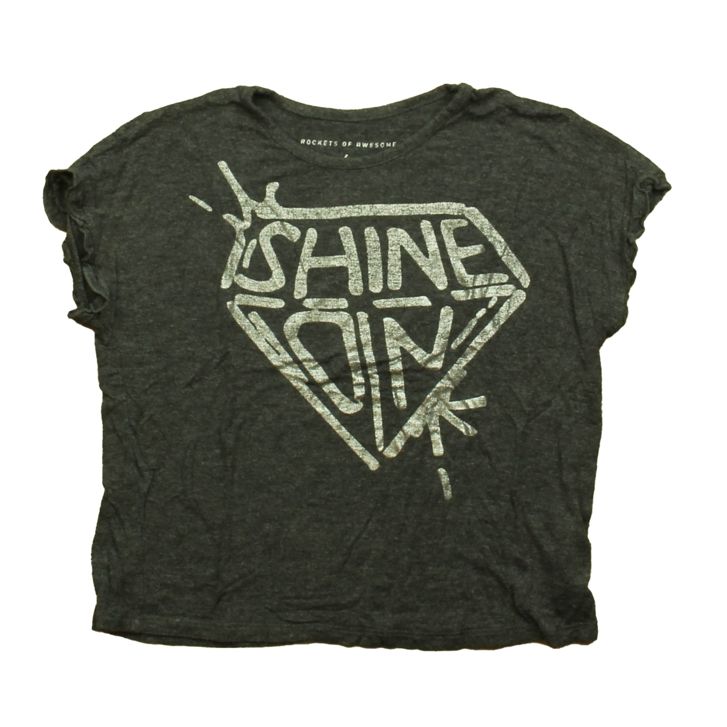 Rockets Of Awesome Girls Gray T-Shirt Size: 6 Years Gray