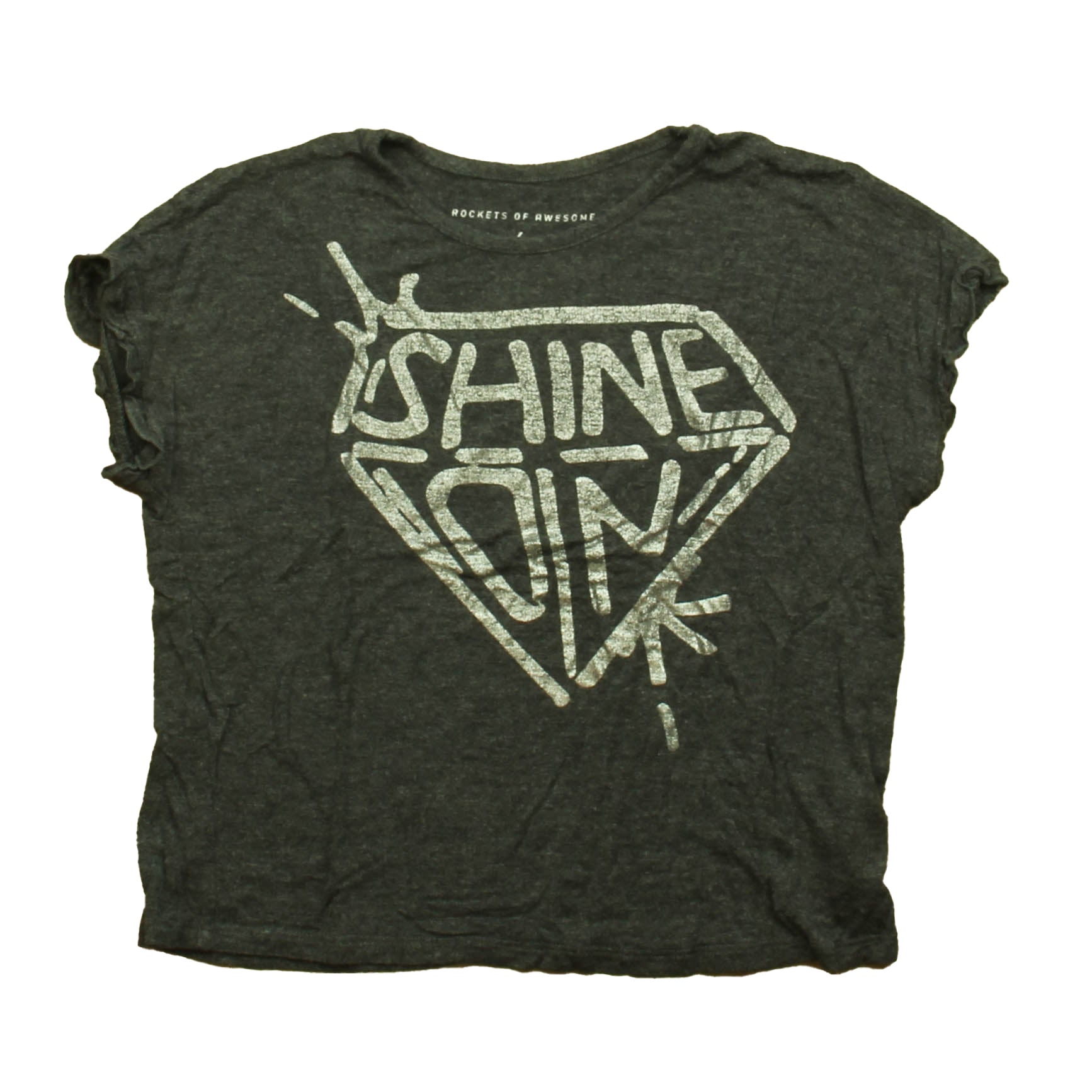 Rockets Of Awesome Girls Gray T-Shirt Size: 6 Years Gray