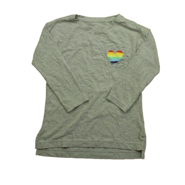Primary.com Girls Gray Long Sleeve T-Shirt Size: 4-5T