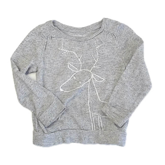 Gap Girls Gray Long Sleeve Shirt Size: 3T Gray