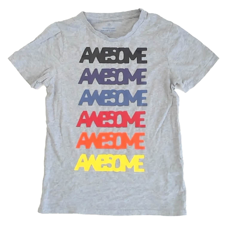 Rockets Of Awesome Boys Gray T-Shirt Size: 12 Years Gray