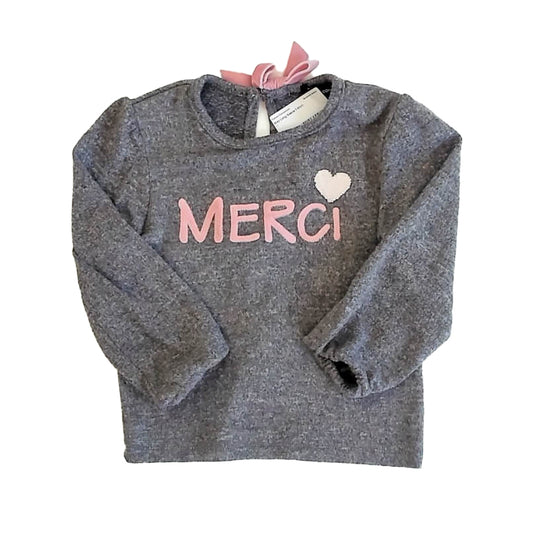 French Connection Girls Gray Long Sleeve T-Shirt Size: 3T Gray