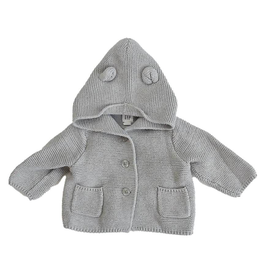 Gap Boys Gray Cardigan Size: 3-6 Months Gray