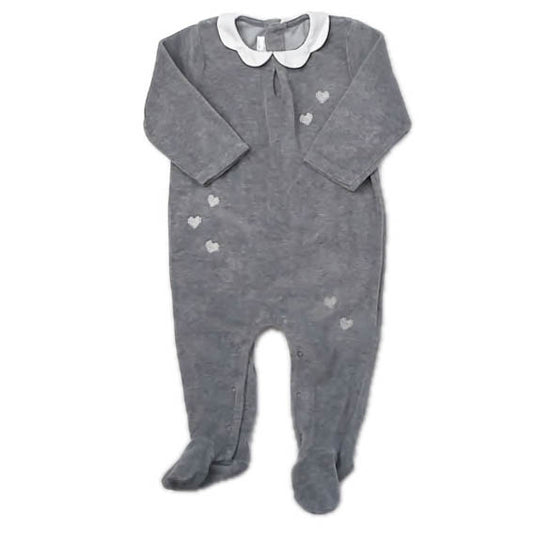 Jacadi Girls Gray Long Sleeve Outfit Size: 4-5 Months Gray