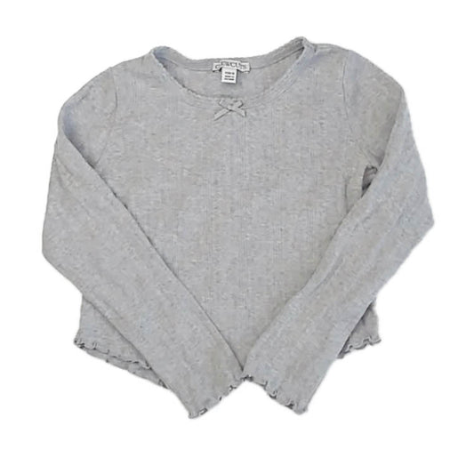 Crewcuts Girls Gray Long Sleeve T-Shirt Size: 4-5T Gray