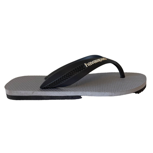 Havaianas Boys Gray Flip Flops Size: 4 Youth Gray