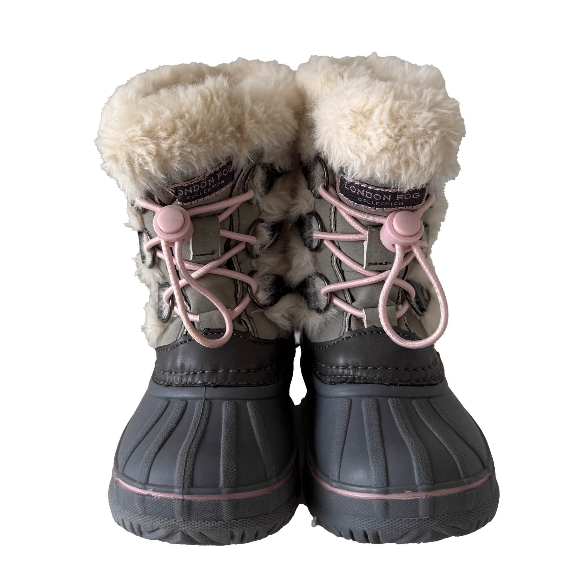 London Fog Girls Gray Boots Size: 8 Toddler Gray