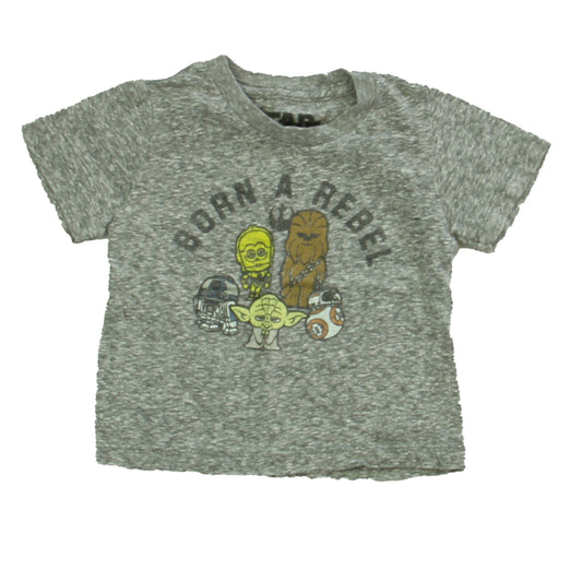 Star Wars Boys Gray T-Shirt Size: 12 Months Gray