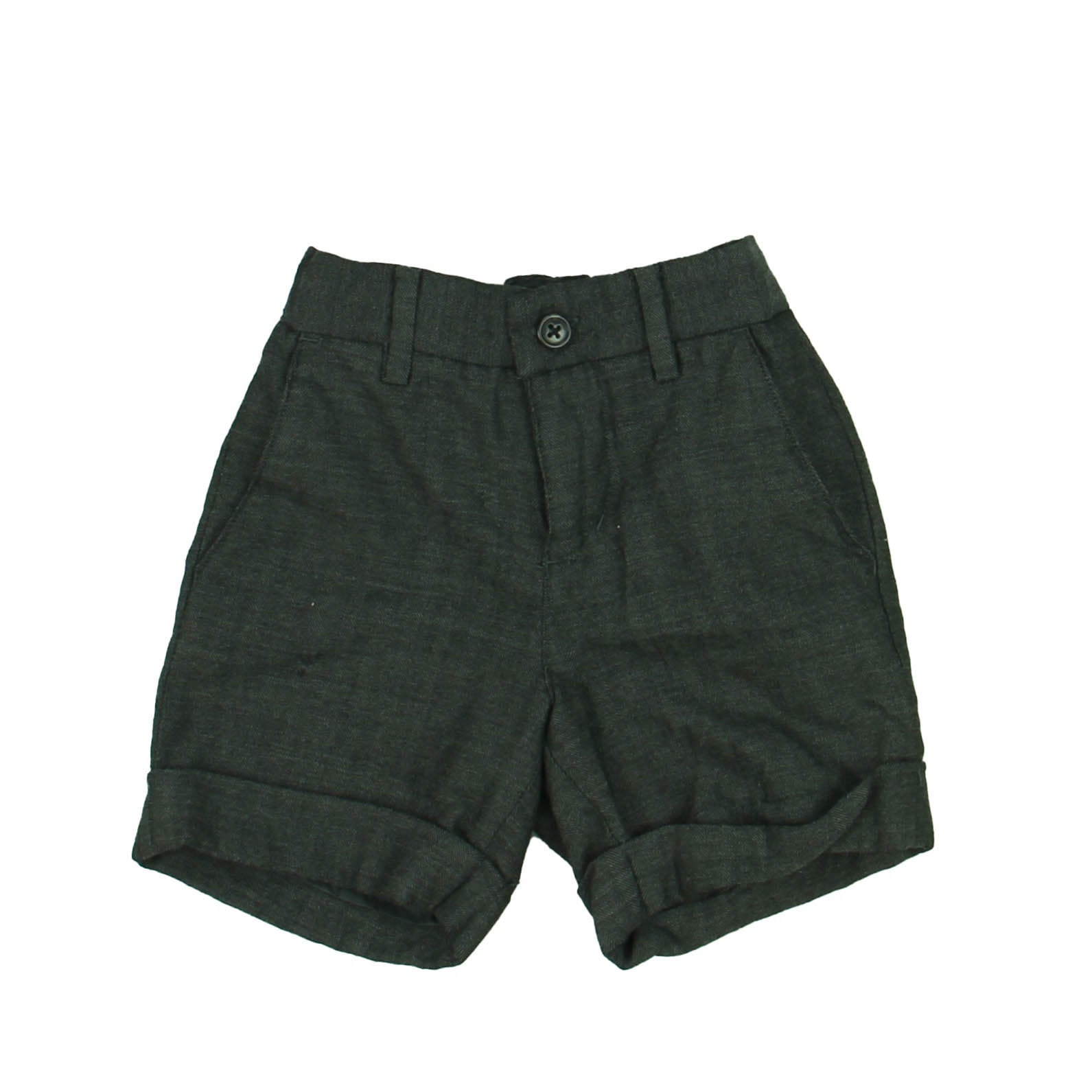 Janie and Jack Boys Gray Shorts Size: 12-18 Months Gray