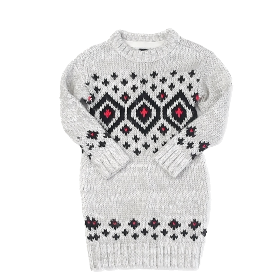 Gap Girls Gray Sweater Dress Size: 4T Gray