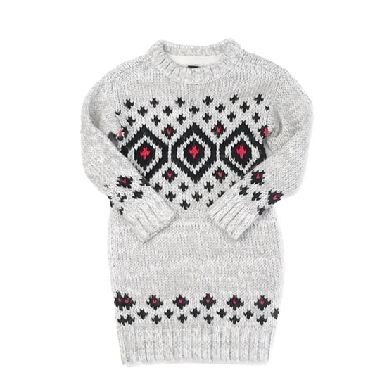 Gap Girls Gray Sweater Dress Size: 4T Gray