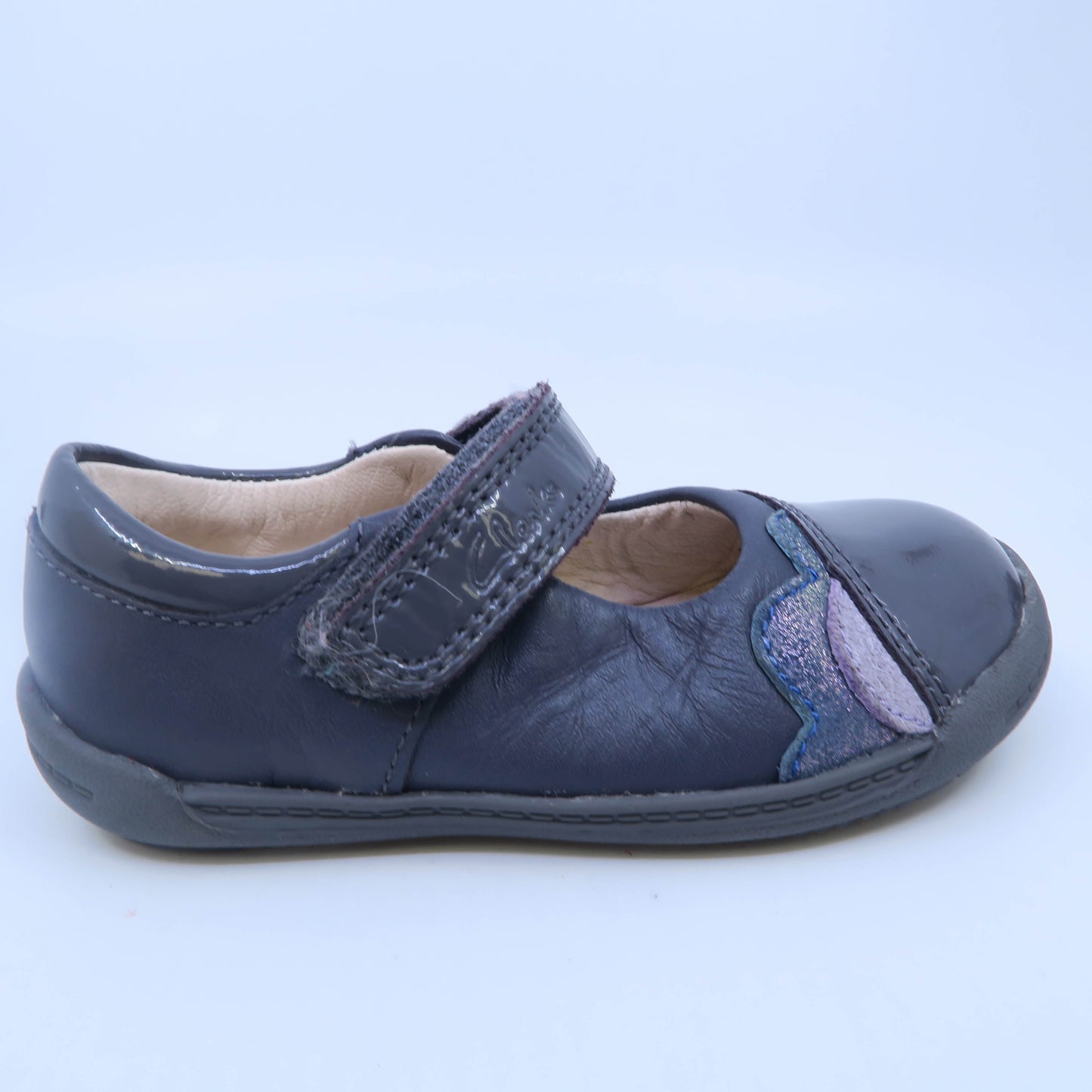 Clark's First Shoes Girls Gray Shoes Size: 4 Infant Gray