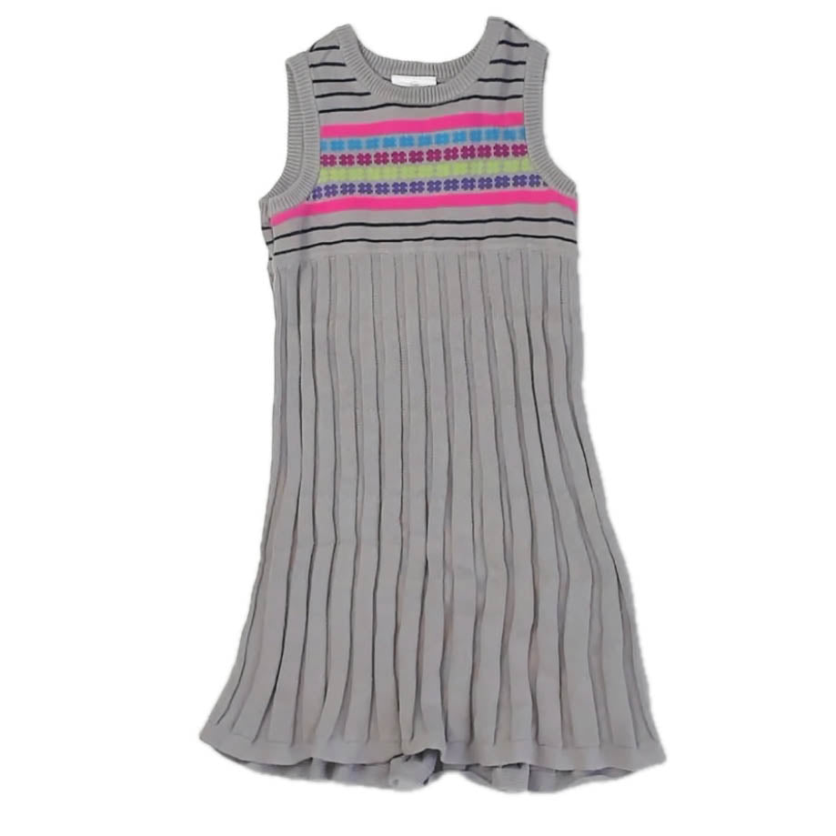 Hanna Andersson Girls Gray Dress Size: 5T Gray