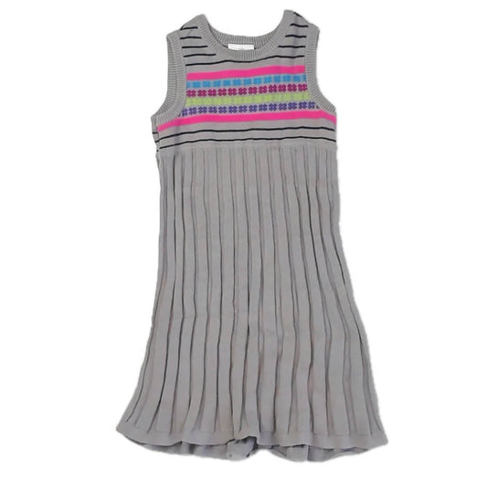 Hanna Andersson Girls Gray Dress Size: 5T Gray